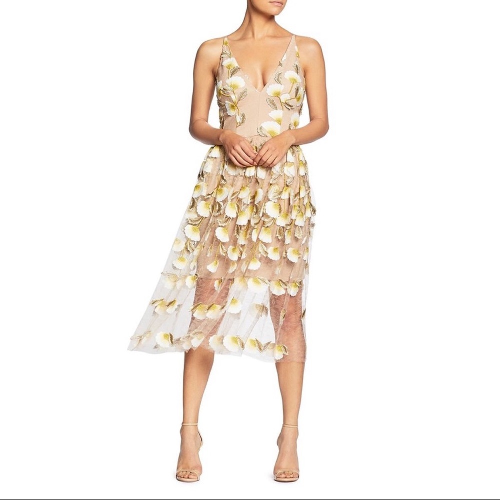 Dress the Population Betsy Lace Midi Dress
